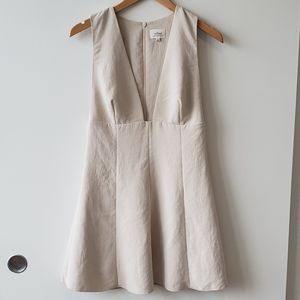 Aritizia Wilfred Nude Montbrun Deep-V Dress 4